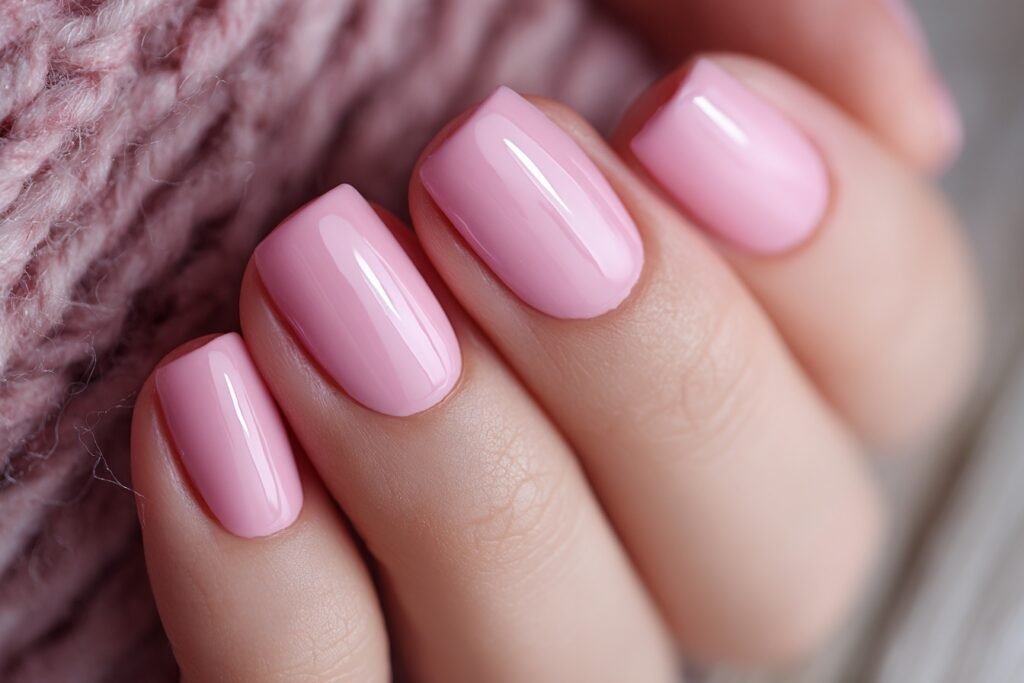 Pink Gel Nails