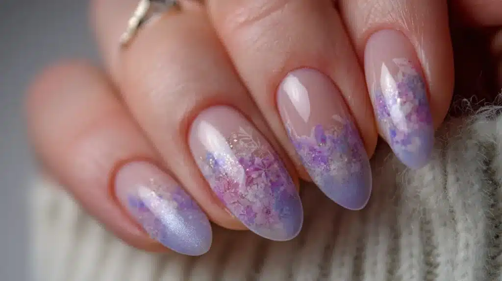 Rose Gold Accent Nails