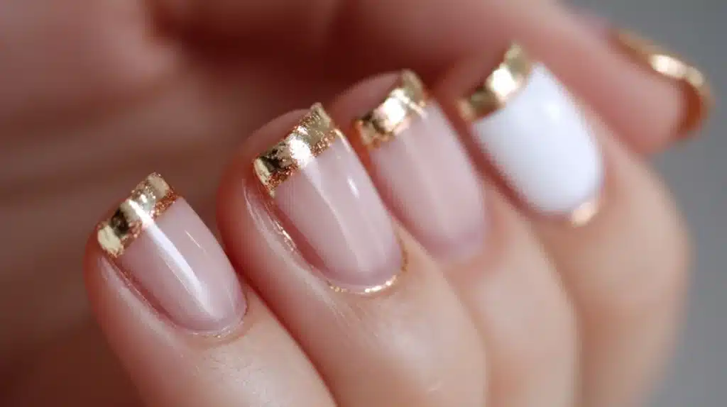 Metallic French Tips