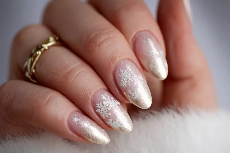 Small Snowflake Nails