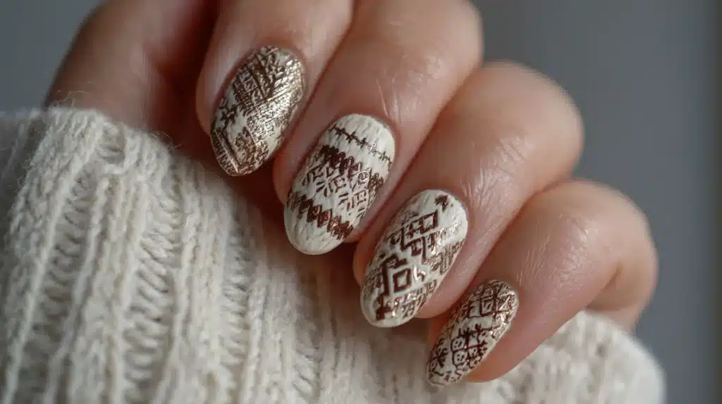Holiday Neutral Nails