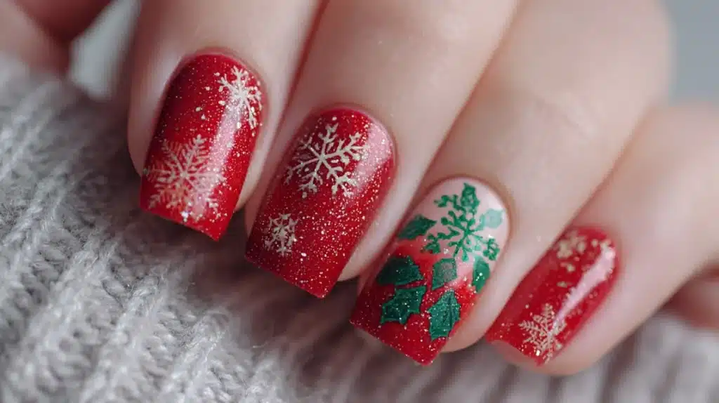 Christmas Nail Dip in Nude Tones