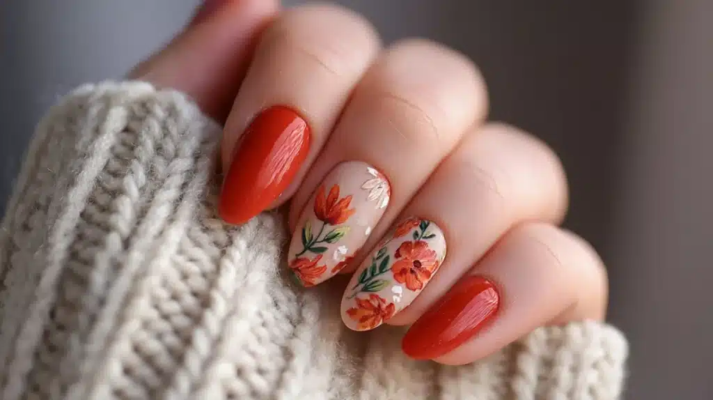 Fall Nail Art Designs That Shine with Cozy Brown Nails