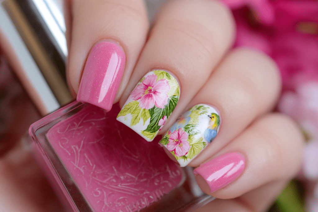 Cute simple pastel nail designs for spring season