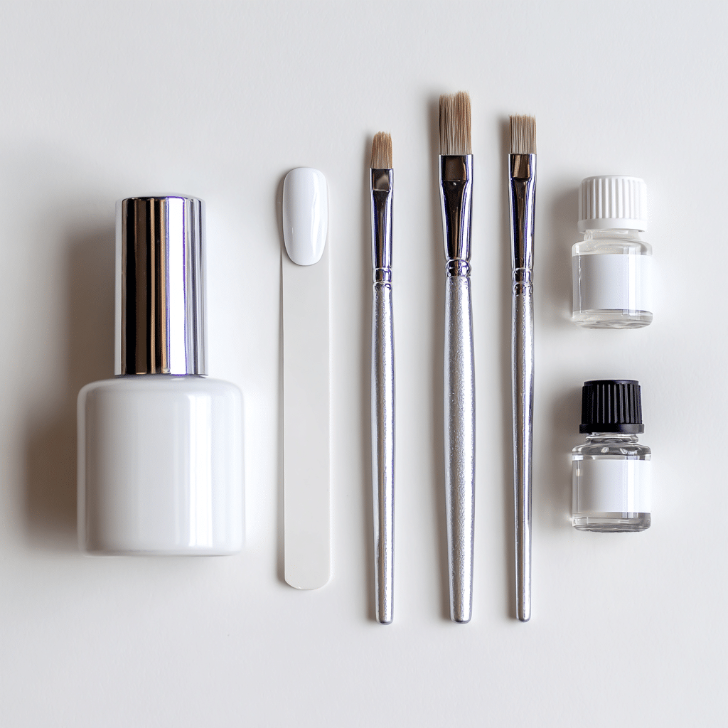 Gel nail polish base coat white polish for ti