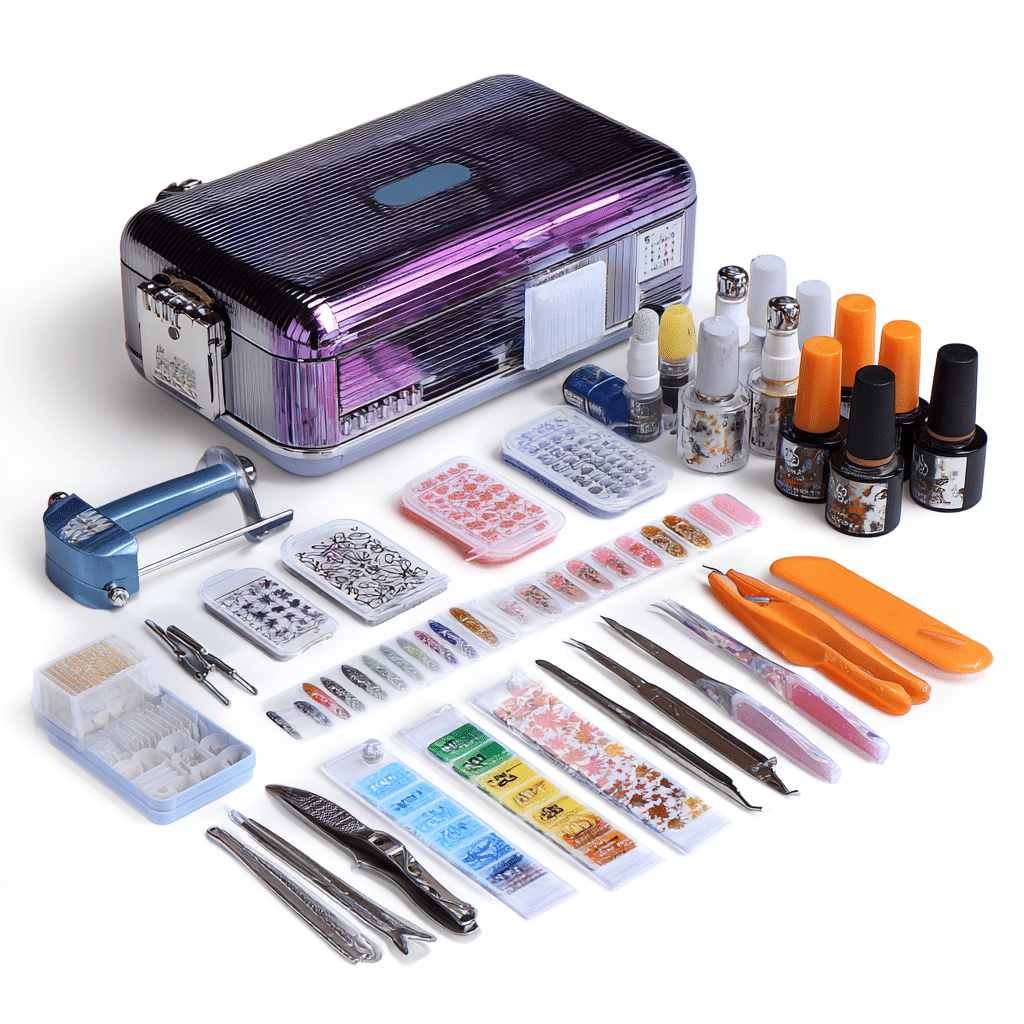 Gel nail polish kit UVLED lamp Nail prep tool