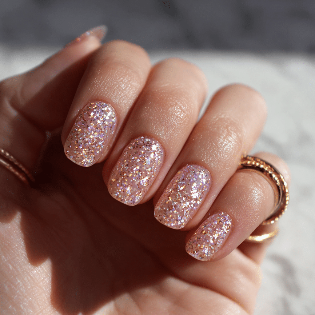 Sparkling Glitter Nails