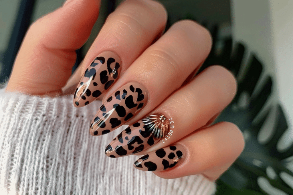 Trendy Leopard Nail Ideas That Exude 'That Girl' Energy