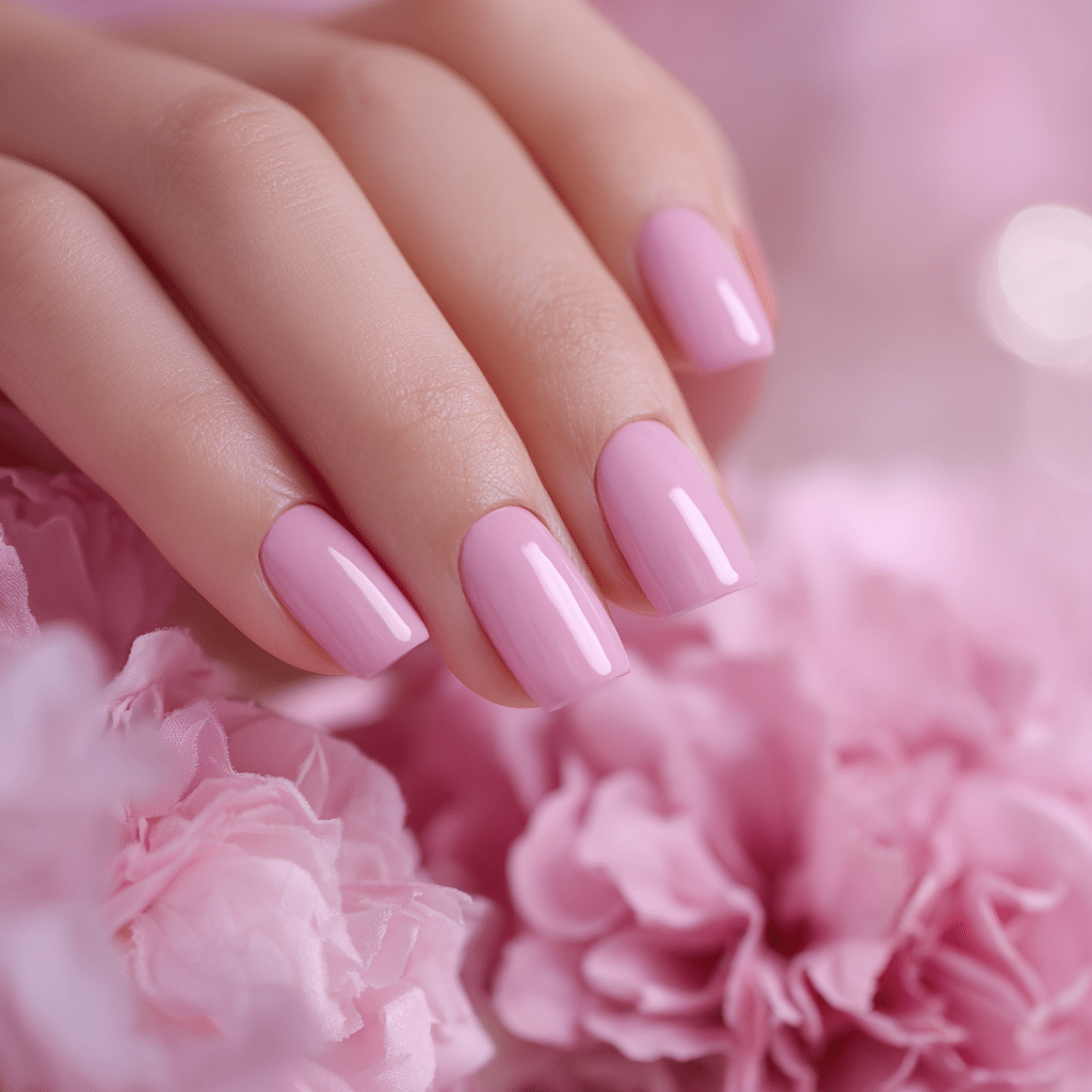 Blooming Gel Nail Art Process