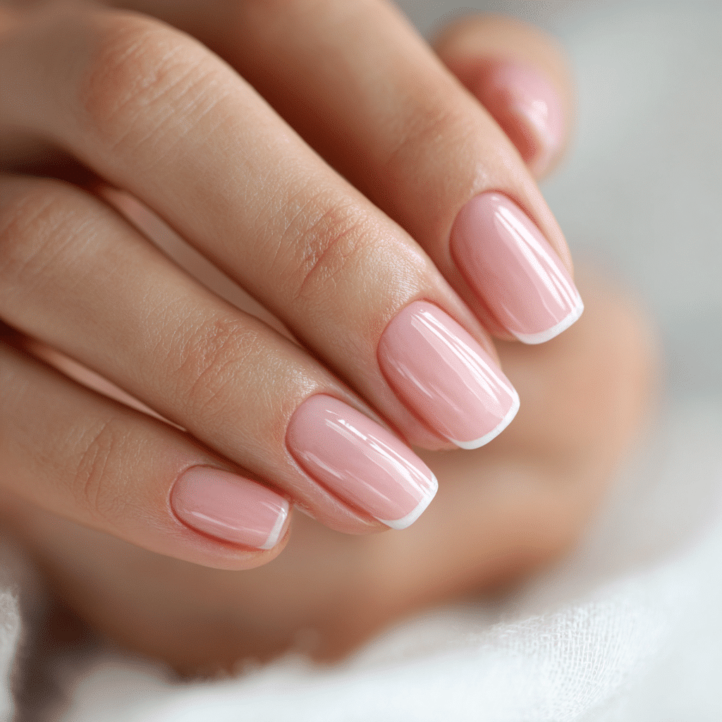 Ombre French Tip Nails Gradient
