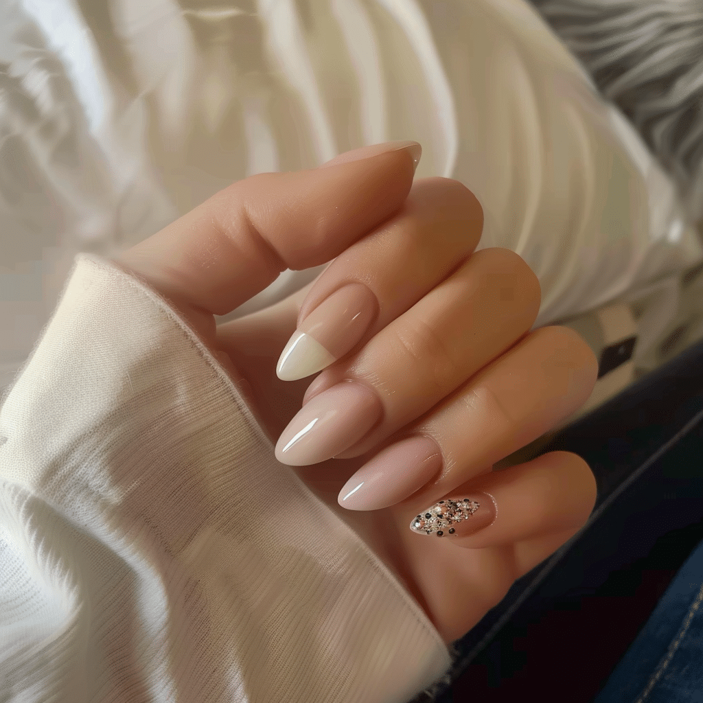 Almond nail shape demonstrating stress distribution